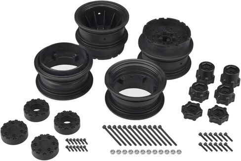 J Concepts Inc. Krimson Dually 2.6 Dual Wheels w adaptors2-Black JCO3388B RC Tire in Saudi Arabia