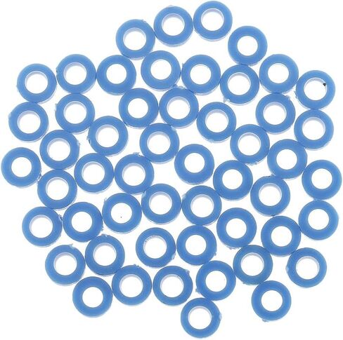 3mm Plastic Gasket Shaft Sleeve Fixed, Blue (50 Pack) in Saudi Arabia