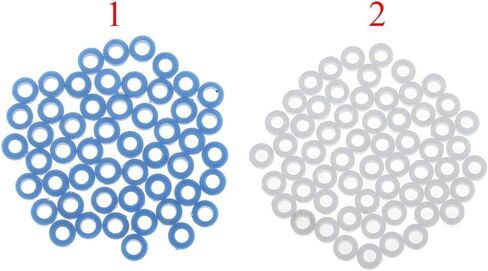3mm Plastic Gasket Shaft Sleeve Fixed, Blue (50 Pack) in Saudi Arabia