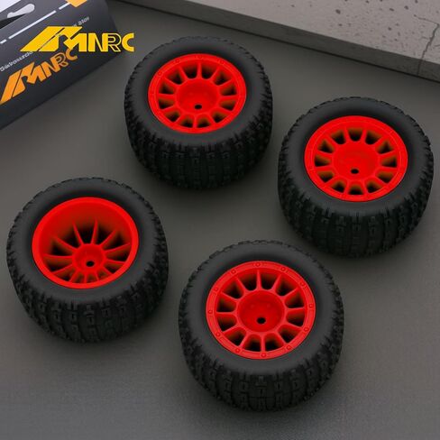طقم حافة بلاستيكية من المطاط قبل ملتصقات من المطاط لـ 1/18 من جرام جروم ترقيات RC Car Parts Red in Saudi Arabia