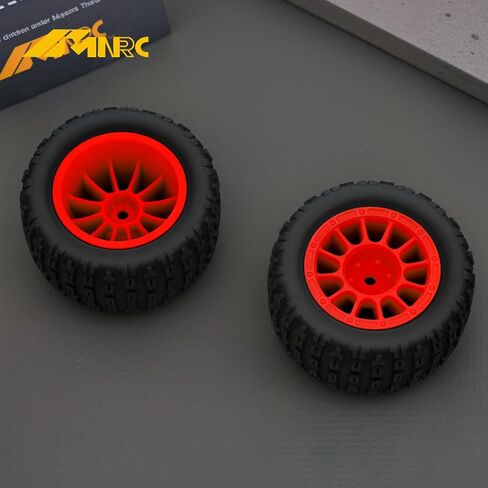 طقم حافة بلاستيكية من المطاط قبل ملتصقات من المطاط لـ 1/18 من جرام جروم ترقيات RC Car Parts Red in Saudi Arabia