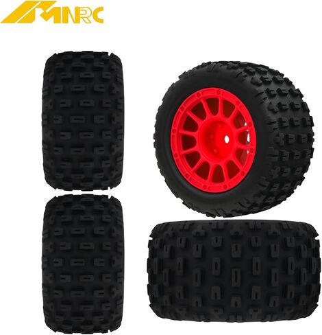 طقم حافة بلاستيكية من المطاط قبل ملتصقات من المطاط لـ 1/18 من جرام جروم ترقيات RC Car Parts Red in Saudi Arabia