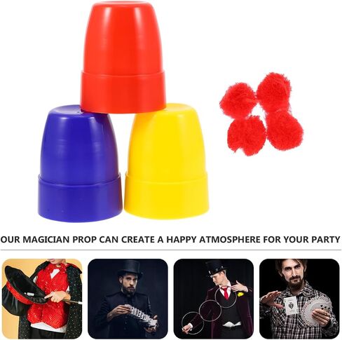 Toyandona Trick Coups Calls 30pcs Party Props Tools for Kids For Kids Performance Cups Cups و Knubls Magician Prop Cup Prop for Magician Party Prop in Kuwait