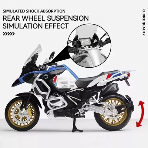 ZEZEFUFU 18.5cm Alloy 1/12 Scale Motorcycle Motorcycle Model Ornaments Collection in Saudi Arabia