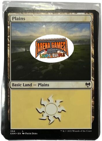 Games Games Magic The Gathering Bulk Lands - 25 Bundles (White - Plains) in Saudi Arabia