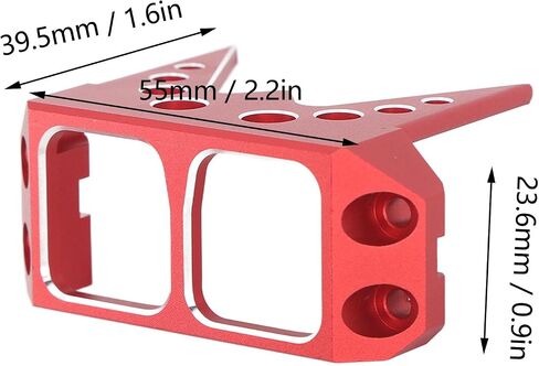 Aluminum Alloy Steering Servo Guard Armor SOA Cover CNC Machined Protective Upgrade Part for 1/10 RC Crawler Cheater Rig Rock Bouncer Roll Cage Capra RR10 Wraith DIY RC Car (Black) in Saudi Arabia