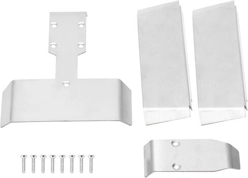 Chassis Armor Protection Servo Protector High Quality Stainless Steel Skid Plate for SUMMIT EREVO SLASH VXL 1/16 RC Car Durable Wear Resistant Silver 120g in Saudi Arabia