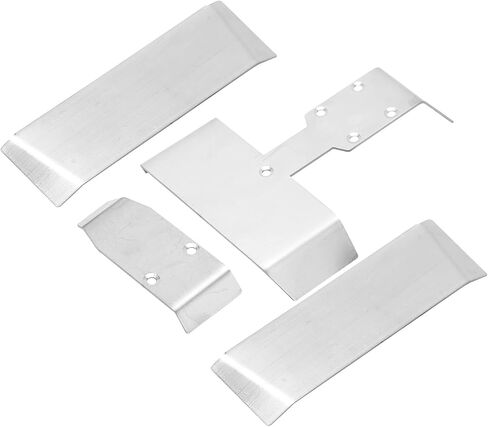 Chassis Armor Protection Servo Protector High Quality Stainless Steel Skid Plate for SUMMIT EREVO SLASH VXL 1/16 RC Car Durable Wear Resistant Silver 120g in Saudi Arabia