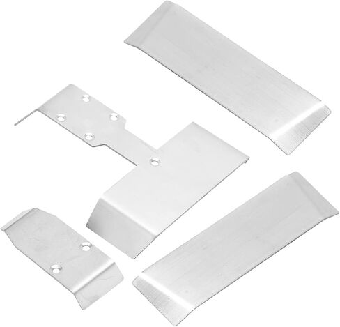 Chassis Armor Protection Servo Protector High Quality Stainless Steel Skid Plate for SUMMIT EREVO SLASH VXL 1/16 RC Car Durable Wear Resistant Silver 120g in Saudi Arabia