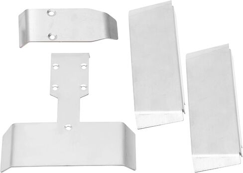 Chassis Armor Protection Servo Protector High Quality Stainless Steel Skid Plate for SUMMIT EREVO SLASH VXL 1/16 RC Car Durable Wear Resistant Silver 120g in Saudi Arabia