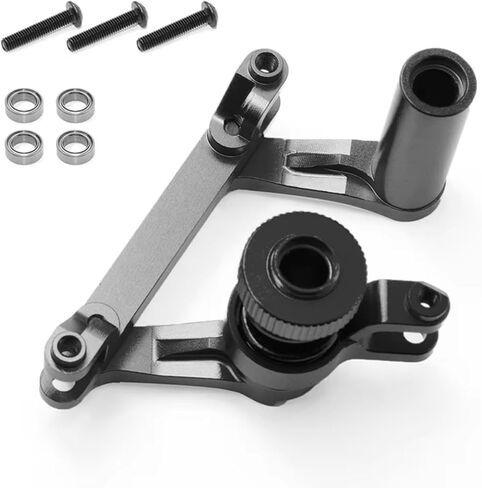 متوافق مع traxxas لـ e-maxx 1/10 RC ترقية سيارة تعديل إكسسوارات التوجيه المعدني Bellcranks Servo Saver 4945 RC orpermentment (Red) in Saudi Arabia