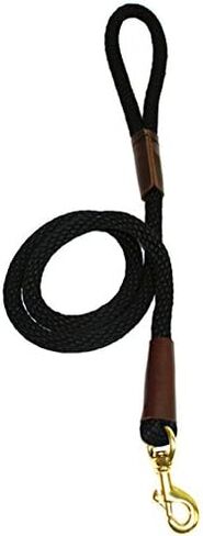3646-SB Solid Round Braided Rope Lead with Snap Sky Blue - 0.50 in. in Saudi Arabia