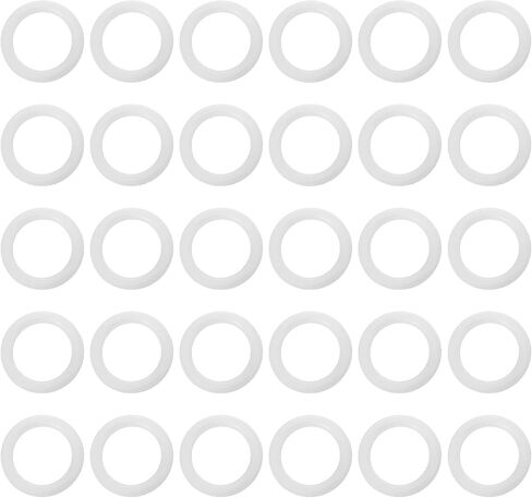 30 Pcs 1 Inch Plastic O Rings, Transparent O Rings for Crafts Crochet, Durability Plastic Ring for Curtains, DIY Blinds, Hang on, Thicker Transparent Ring Roman Shades Circle Hook Craft Tool in Saudi Arabia