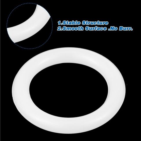 30 Pcs 1 Inch Plastic O Rings, Transparent O Rings for Crafts Crochet, Durability Plastic Ring for Curtains, DIY Blinds, Hang on, Thicker Transparent Ring Roman Shades Circle Hook Craft Tool in Saudi Arabia