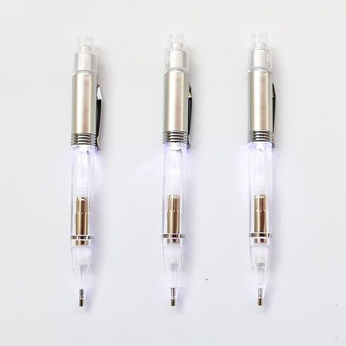 2PCS بيضاء LED DIY Diamond Picture Assort ، قضيب حفر مضاء للفن DIY ، أدوات التطريز الماس مع نصائح حبة ، إكسسوارات حرفية ومجموعة القلم الفني LED ، أدوات صور الماس. in Kuwait
