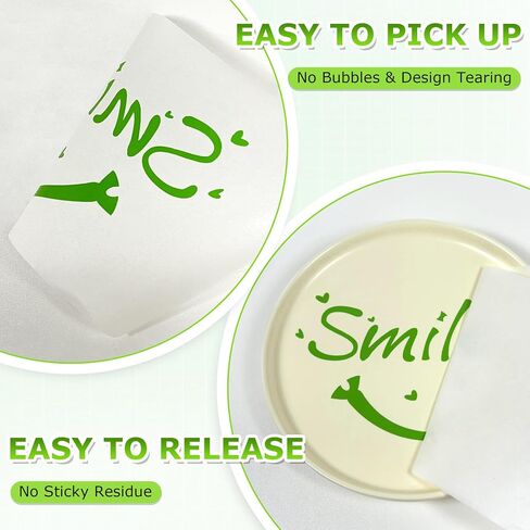 Transfer Paper for Vinyl-12 x 100FT,Premium-Grade Vinyl Transfer Tape,Easy Vinyl Pick-Up and Release,No Sticky Residue, Suitable for Crafts, Decals, Logo Making, and Home Decoration in Saudi Arabia