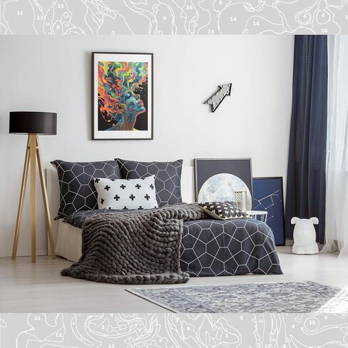 طلاء 2 عبوة من أرقام الأرقام للبالغين 12 "x16" قماش لطلاء الطلاء للمبتدئين ومخضرمة في صندوق ملون مع فرشاة الطلاء وبحيرة ماونتن وغروب الشمس (بدون إطار) (بدون إطار) in Saudi Arabia