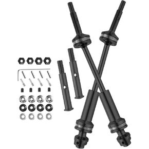 Rear Drive Shaft CVD & Front Axles Upgrades Part for 1/10 Slash VXL 2WD,Stampede VXL 2WD,Rustler VXL 2WD,Hoss VXL 2WD,Stainless Steel #45 Driveshaft with Hex,Black in Kuwait