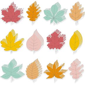 Pajean 60 PCS Boho Fall Decorations for Classroom Autumn Leaves Cetouts Boho Maple Leaf Bulletin Decord Decord Decoration Decoration for Classhor Office Fall Attriciving Party Decor in Kuwait