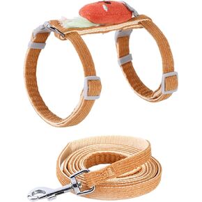 GANAZONO 1set Cartoon Carrot Cat and Leash for Cats Lightweight Easy to Wear Adorable Design for Outdoor Walking and Training in Saudi Arabia