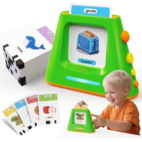 Talking Flash Cards for Toddlers: Self-standing & Dual-Speed Learning Toys with 448 Sight Words - Speech Therapy Toys for Autism Montessori Education - Birthday Gifts for Boys Girls Sensory in Kuwait