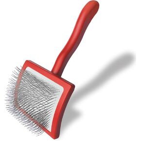 فرشاة الكلب slicker for Doodle Grooming ، فرشاة الكلاب للزلديل ، فرشاة الأليف ذات الشعر الطويل للحيوانات الأليفة لـ Goldendoodles ، labradoodles ، Bernedoodles (Red) in Kuwait