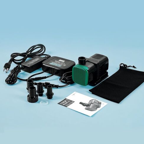 Luckerain Aquarium Pump 800 GPH Submersible Water Pump with Variable Frequency Controller 18ft Cord Amphibious Quiet Return Pump for small Fish Tanks Koi Pond Waterfalls Fountains Gardens and Sumps in Kuwait