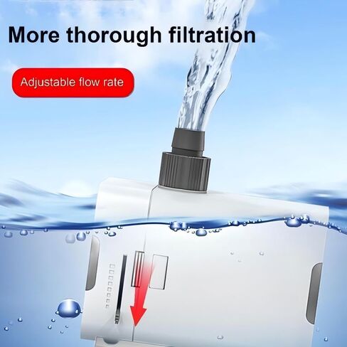 Aquarium XQP1500 Ultra Quiet Submersible Water Pump, 23W Aquarium Fountain Pump, Adjustable Flow, 1500L/h, 1.8m Lift, 16mm Outlet, Suction Cups for small Pond, Hydroponics, Fish Tank in Saudi Arabia