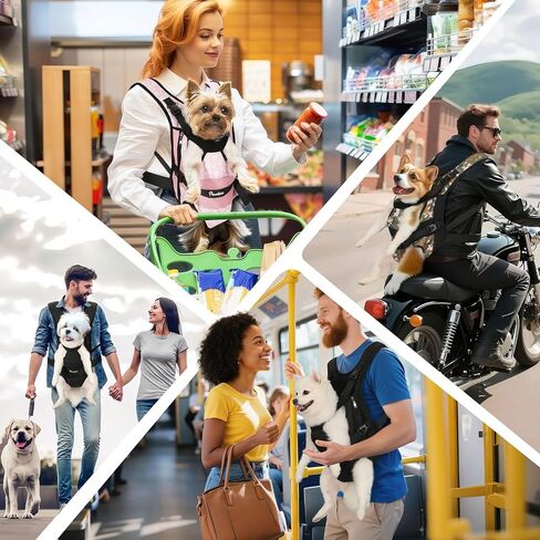 Pawaboo Pet Dog Cog Carrier Backpacks ، ساقين Out Pet Carrier Backpack للكلاب ، حاملات الصدر القابلة للتعديل سهلة الملاءمة للكلاب الصغيرة المتوسطة الحرة للتخييم في المشي لمسافات طويلة ، S ، الأسود in Kuwait