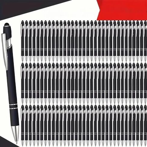 Piezas Con Punta de Lápiz Capacitivo ، Tinta Negra ، 2 En 1 ، Metal De 0.039 Pulgadas ، Punta Media Lisa ، Arco Iris ، Colorido ، De Goma ، Para Tableta de Pantalla Táctil (Randow) in Kuwait