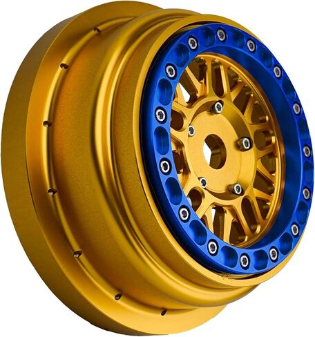 ترقية السباق أجزاء CNC قفل حبة الألومنيوم لـ Losi Super Baja Rey SBR 2.0 1/6 1PCS GOLD (GOLD-Blue) in Kuwait