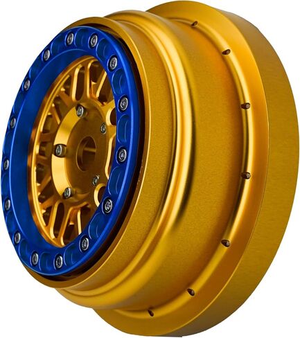 ترقية السباق أجزاء CNC قفل حبة الألومنيوم لـ Losi Super Baja Rey SBR 2.0 1/6 1PCS GOLD (GOLD-Blue) in Kuwait
