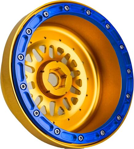 ترقية السباق أجزاء CNC قفل حبة الألومنيوم لـ Losi Super Baja Rey SBR 2.0 1/6 1PCS GOLD (GOLD-Blue) in Kuwait