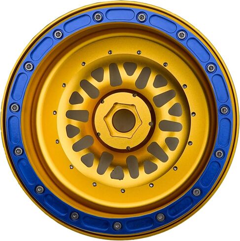 ترقية السباق أجزاء CNC قفل حبة الألومنيوم لـ Losi Super Baja Rey SBR 2.0 1/6 1PCS GOLD (GOLD-Blue) in Kuwait