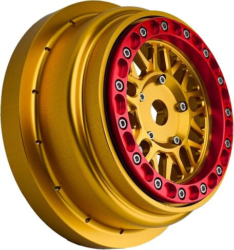 ترقية السباق أجزاء CNC قفل حبة الألومنيوم لـ Losi Super Baja Rey SBR 2.0 1/6 1PCS GOLD (GOLD-Blue) in Kuwait