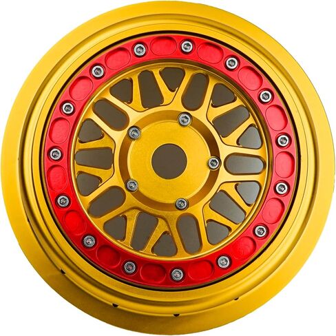 ترقية السباق أجزاء CNC قفل حبة الألومنيوم لـ Losi Super Baja Rey SBR 2.0 1/6 1PCS GOLD (GOLD-Blue) in Kuwait