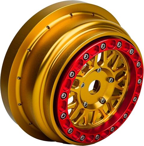 ترقية السباق أجزاء CNC قفل حبة الألومنيوم لـ Losi Super Baja Rey SBR 2.0 1/6 1PCS GOLD (GOLD-Blue) in Kuwait