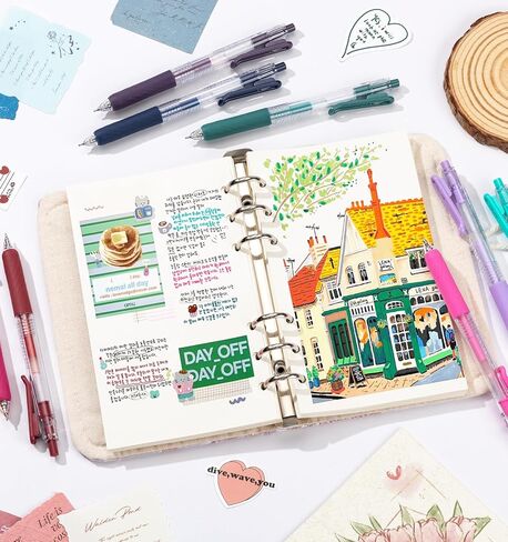 Gel Pens For Coloring, 90 Colors Retractable Colored Pens for Black Paper & White Paper, 0.7mm Fine Point Colorful Pens for Coloring, Writing, Drawing, Journaling, Note Taking, School, Office, Home in Kuwait