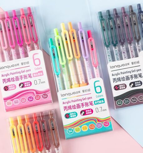 Gel Pens For Coloring, 90 Colors Retractable Colored Pens for Black Paper & White Paper, 0.7mm Fine Point Colorful Pens for Coloring, Writing, Drawing, Journaling, Note Taking, School, Office, Home in Kuwait