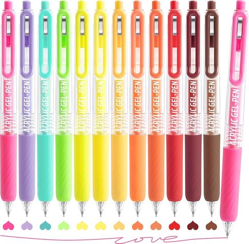 Gel Pens For Coloring, 90 Colors Retractable Colored Pens for Black Paper & White Paper, 0.7mm Fine Point Colorful Pens for Coloring, Writing, Drawing, Journaling, Note Taking, School, Office, Home in Kuwait