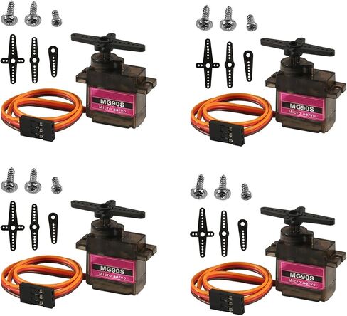 5pcs Mg90s Micro Servo Motor 9G Servo Micro RC Servo Motor Smart Robot 360 درجة متوافقة مع Raspberry Pi Project Car Helicopter Poart in Kuwait