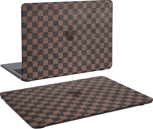 حالة checkered لـ MacBook Pro 13 Inch 2025-2016 M2 M1 A2338 A2289 A2251 A2159 A1989 A1706 A1708 ، شبكة المشي التعريف الفاخرة الشاملة الشبكة البرو in Kuwait