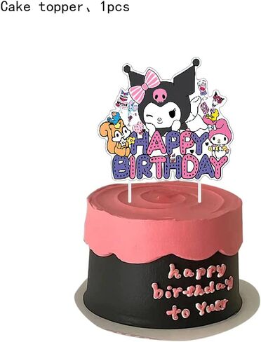 25PCS kuromi and melody Cake Toppers Cupcake Toppers Cake Decorations,kuromi and melody Birthday Party Supplies Decorations (25pcs) in Saudi Arabia