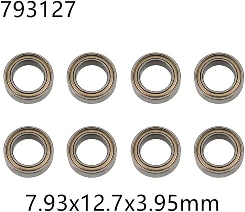 أجزاء إصلاح RC متوافقة مع HAIBOXING لـ HBX 16889 16889A 16890 16890A SG1601 SG1602 1/16 RC CAR PARTS 8PCS تحمل 635953 793127 (635953) in Saudi Arabia
