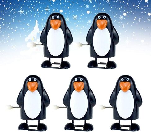 Stobok Christmas Wind Up Toys Clockwork Penguin Walking Toys Stockings Stockers Party Favors Kids Gifor in Saudi Arabia