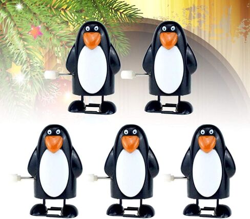 Stobok Christmas Wind Up Toys Clockwork Penguin Walking Toys Stockings Stockers Party Favors Kids Gifor in Saudi Arabia