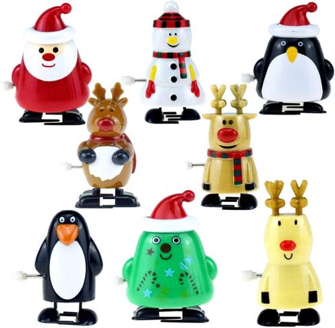Stobok Christmas Wind Up Toys Clockwork Penguin Walking Toys Stockings Stockers Party Favors Kids Gifor in Saudi Arabia