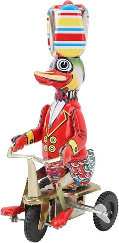 بطة على TIN TOY TOY CLOCKWORK RETRO RONT UP TOY COWN COLLESTER in Kuwait