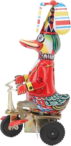 بطة على TIN TOY TOY CLOCKWORK RETRO RONT UP TOY COWN COLLESTER in Kuwait
