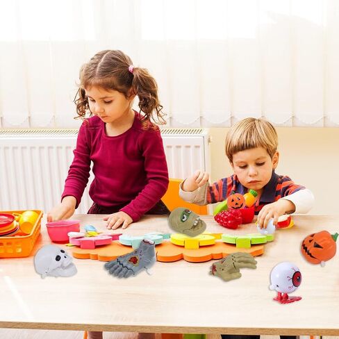 6 Pack Halloween Wind Up Toys, Assorted Clockwork Toys Halloween Wind-Up Toys Assortments Mini Jumping Walking Toys Goody Bag Fillers Halloween Party Favors for Kids Boys and Girls (Type A) in Saudi Arabia